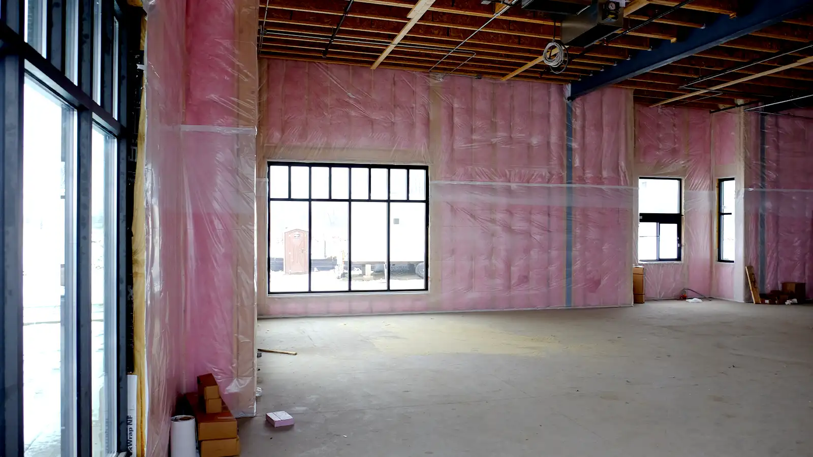 Commercial insulation installation by True North Insulation in the Flathead Valley