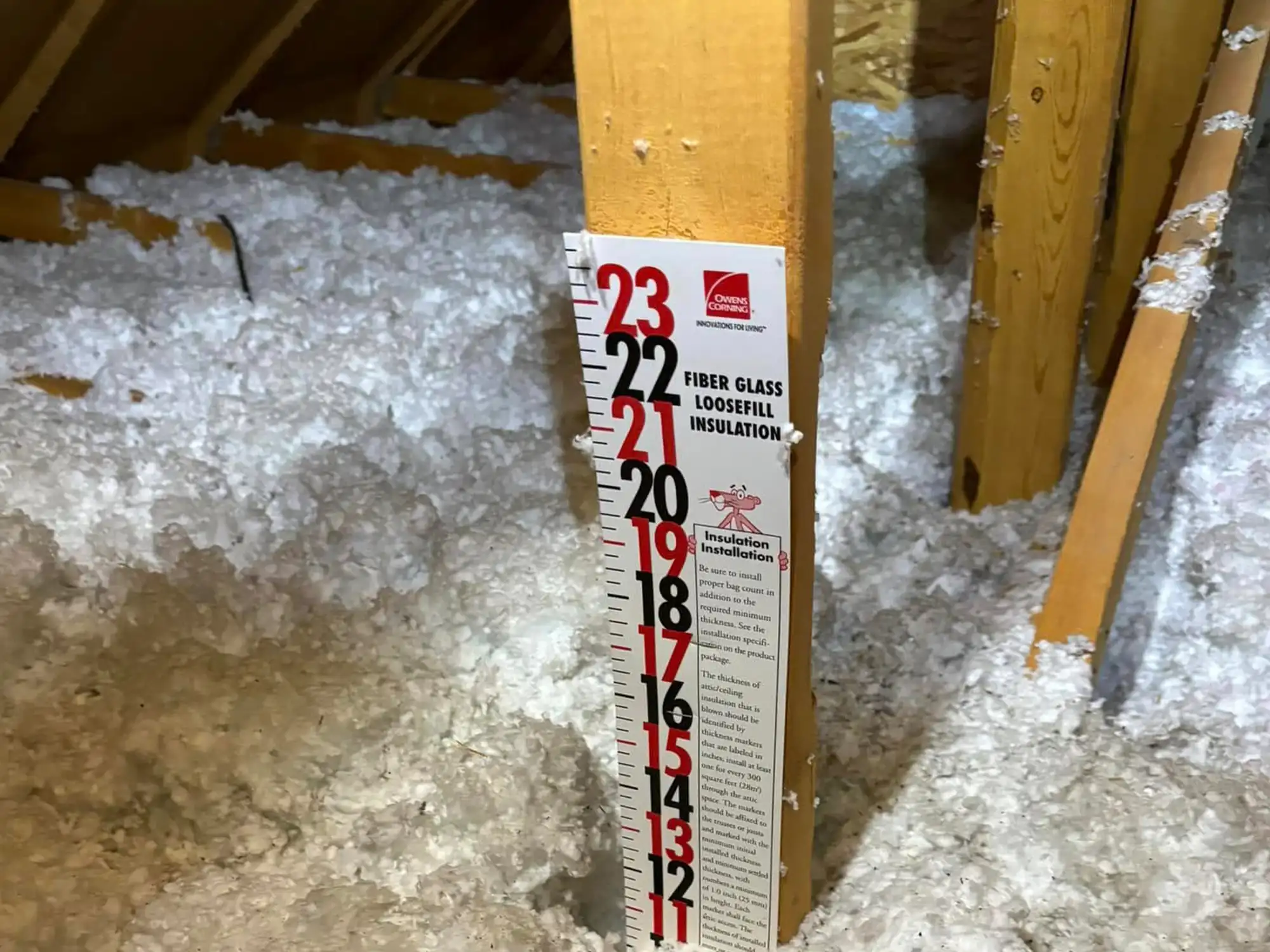 True North Insulation project photo showing insulation materials and application