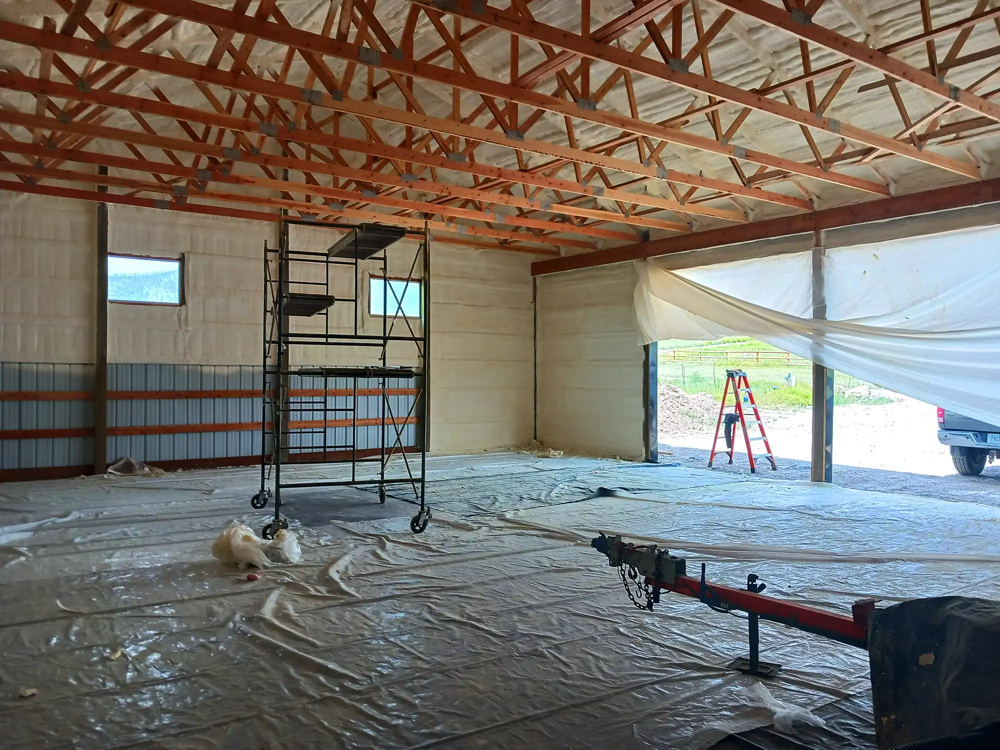 True North Insulation project photo showing insulation installation